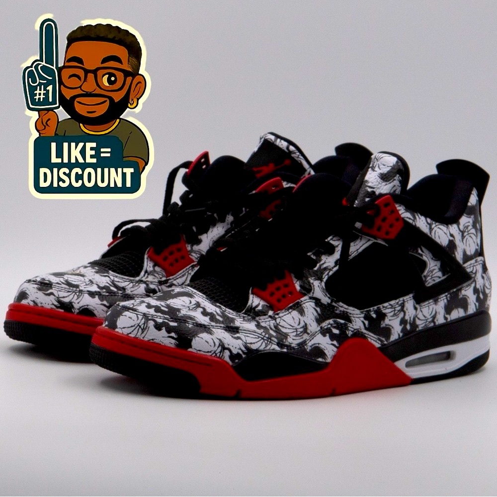 JORDAN 4 Retro “Tattoo” (2018). Sz. 13M (VNDS) **EUC**